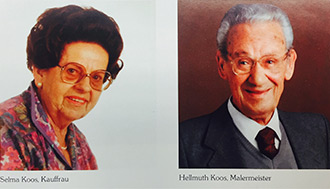 Hellmuth (Malermeister) und Selma (Kauffrau) Koos