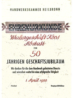 Jubiläum 50 Jahre